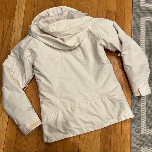Columbia Women’s Whirlibird Interchange Winter Jacket Cream/Olive Size Small - Picture 2 of 11